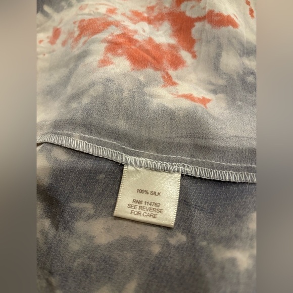 Piperlime Petticoat Alley grey and coral silk mini dress - Picture 6 of 6